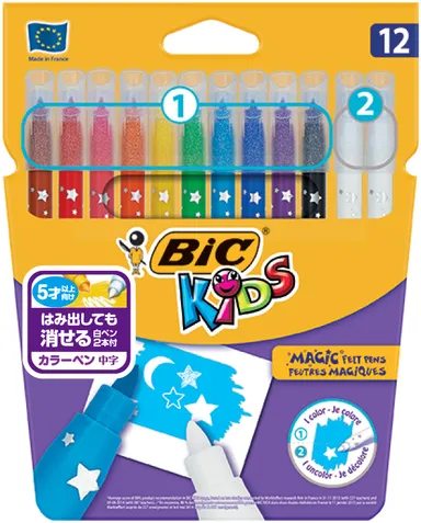 カラーペン10色＋消しペン2本付