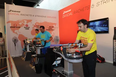 バボラの全仏でのストリングブース