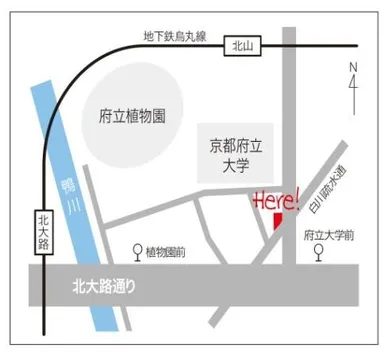京都「予約受け取り処」MAP