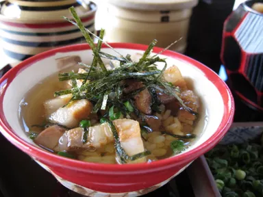 三杯目はだし汁でサラサラと