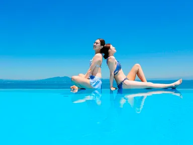 海に溶け込む絶景プール1