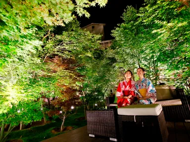 夜のライトアップ