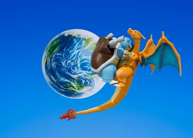 リザードン(ちきゅうなげ)　※画像はイメージです。　※画像内の「D-Arts カメックス」は別売りです。　(C)Nintendo・Creatures・GAME FREAK・TV Tokyo・ShoPro・JR Kikaku (C)Pokemon