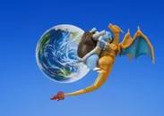 リザードン(ちきゅうなげ)　※画像はイメージです。　※画像内の「D-Arts カメックス」は別売りです。　(C)Nintendo・Creatures・GAME FREAK・TV Tokyo・ShoPro・JR Kikaku (C)Pokemon