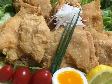 北海道 塩からあげ 盛り付け例 (2)