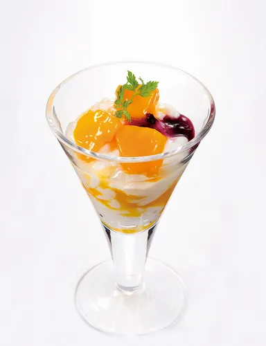 マンゴーと杏仁豆腐