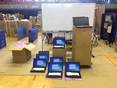 宇土市役所に寄贈したパソコン