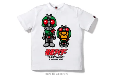 A BATHING APE(R)×仮面ライダーTシャツ＃4 KIDS