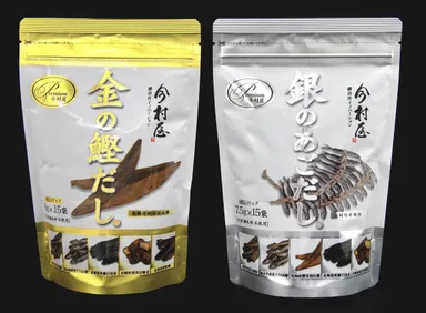 『金の鰹だしプレミアム』『銀のあごだしプレミアム』