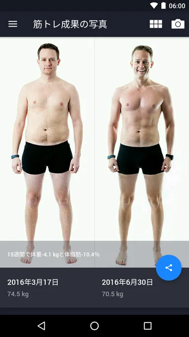 ビフォー＆アフター写真をソーシャルメディアでシェア