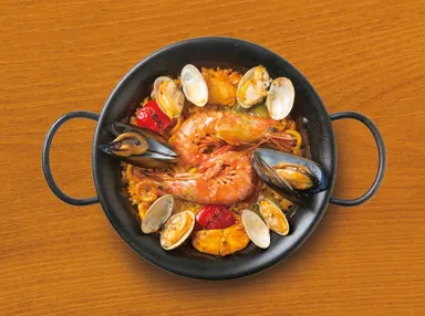 海の幸のパエリア