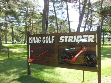 目の前の芝生にはアクティビティが