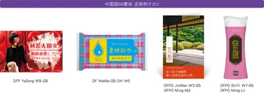 中国語88書体 活用例その2