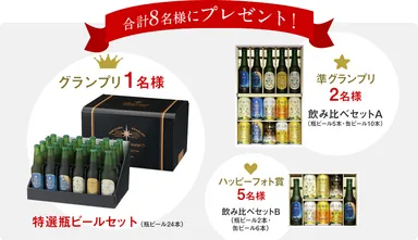 合計8名様に豪華飲み比べセットをプレゼント
