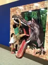 舌を出す恐竜