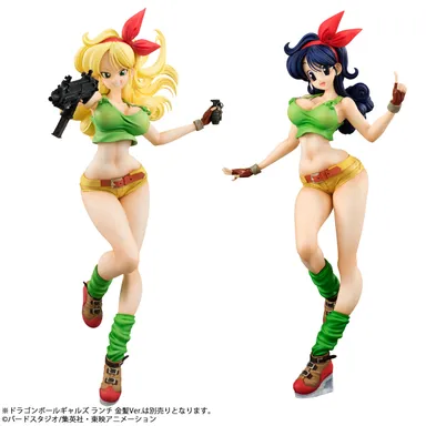 ドラゴンボールギャルズ　ランチ　(左)金髪Ver． (右)黒髪Ver．