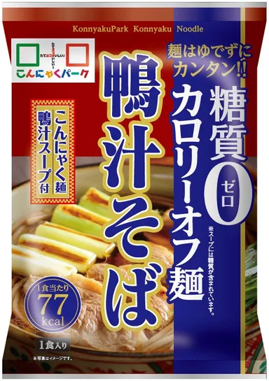 糖質0カロリーオフ麺(袋麺) 鴨汁そば