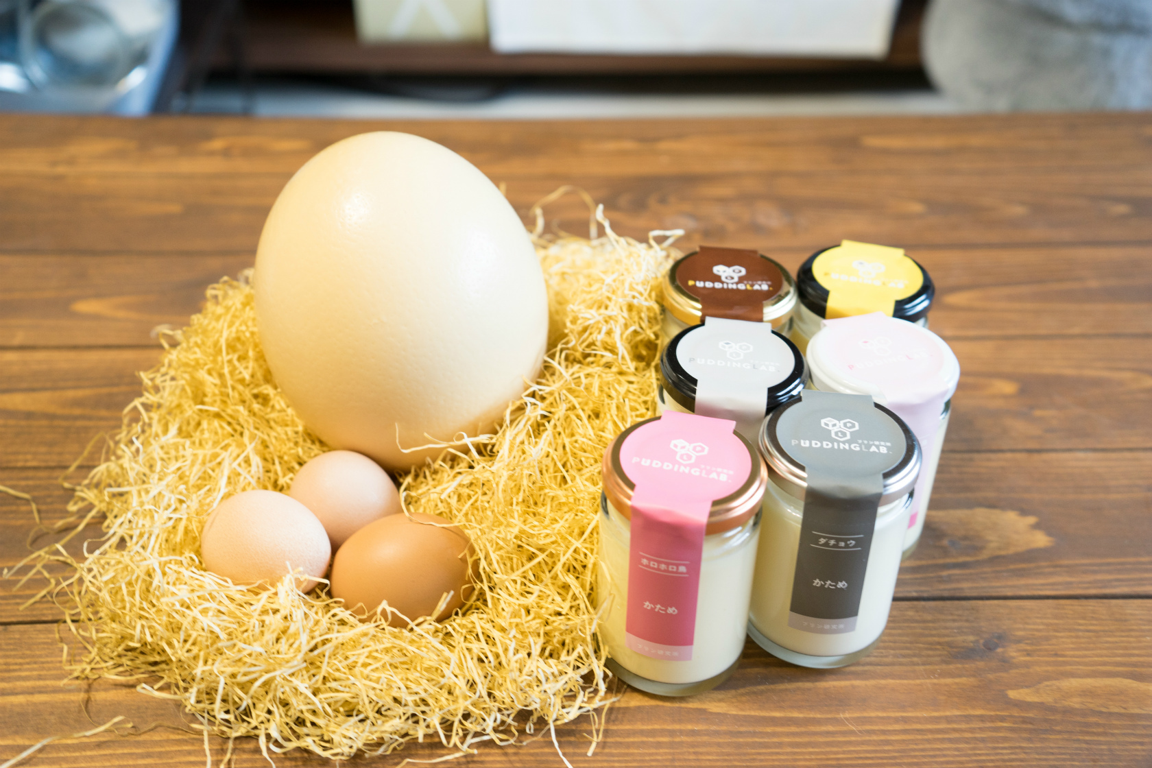 ホロホロ鳥の卵とダチョウの卵で作った プリン どんな味 食感 食べ比べキャンペーンを7月16日 開催 プリン研究所のプレスリリース