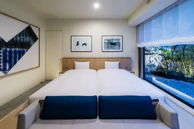 ギャラリーノマルが手掛ける客室 (展示作品:木村秀樹)