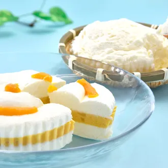 かご盛レアチーズケーキ・スイートオーケストラマンゴーセット