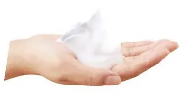 ワンプッシュで約3mlのたっぷりの泡