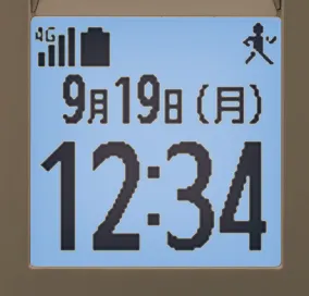 「でか時計」　※サブディスプレイ