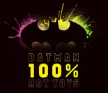 「バットマン100％ホットトイズ」ロゴ