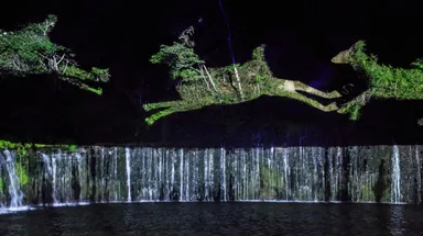 白糸の滝ライトアップ＆イリュージョン(2)