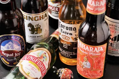 インドのお酒をはじめ、様々なお酒をご用意
