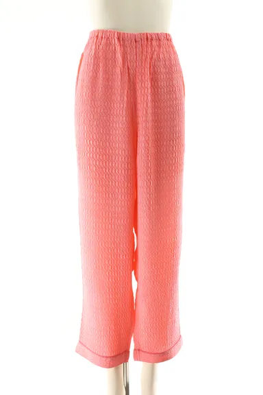 シルクおやすみズボン コーラルピンク