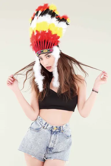 ネイティブインディアンハット＋ブラトップボンテージ