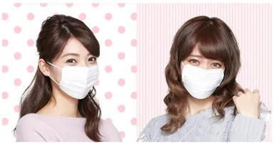 『小顔にみえマスク』　装着イメージ
