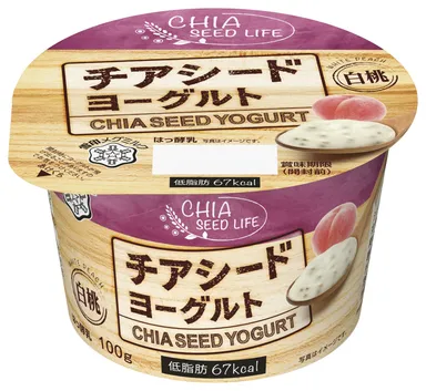 チアシードヨーグルト 白桃