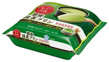 彩り食感　濃密抹茶プリン