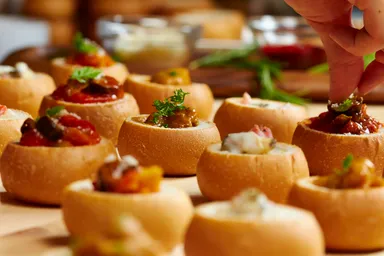 ミニブレッドボールのアレンジ例