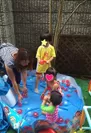 子連れワークを推奨するマミーゴー。夏は庭でプール遊び