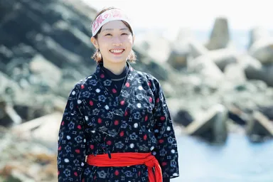 新人海女の前田 比奈さん