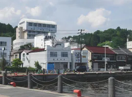 震災前の魚町の風景