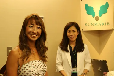 金子藍選手とサンマリエスタッフ