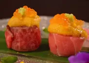 北海道花形3色手毬寿司