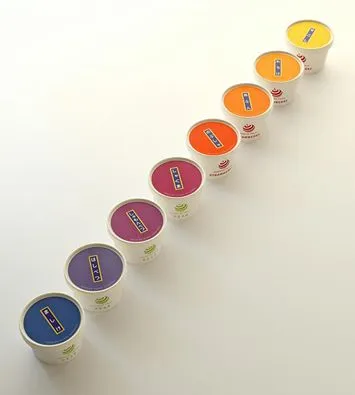 夕焼けのグラデーションをイメージ