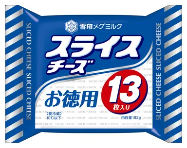 『スライスチーズ お徳用』182g（13枚入り）