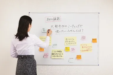 ブレストではふせんを使うシーンが多い