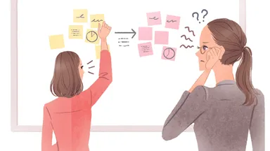 小さいふせんだと文字が読みにくい