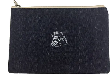 後期入場特典　デニムフラットポーチ