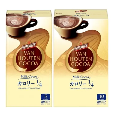 ＜バンホーテン＞ミルク ココア カロリー1/4（5本入・10本入）