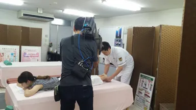 南海放送の取材