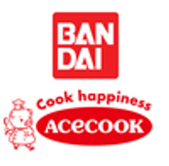 株式会社バンダイ　キャンディ事業部、エースコック株式会社のロゴ