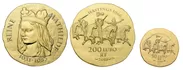 マティルダ・オブ・フランダース200ユーロ金貨／50ユーロ金貨