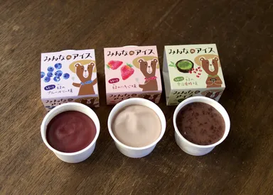 ブルーベリー、いちご、宇治金時